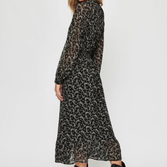 Dynamite Paisley Western Maxi Dress Size Small - Picture 3 of 6